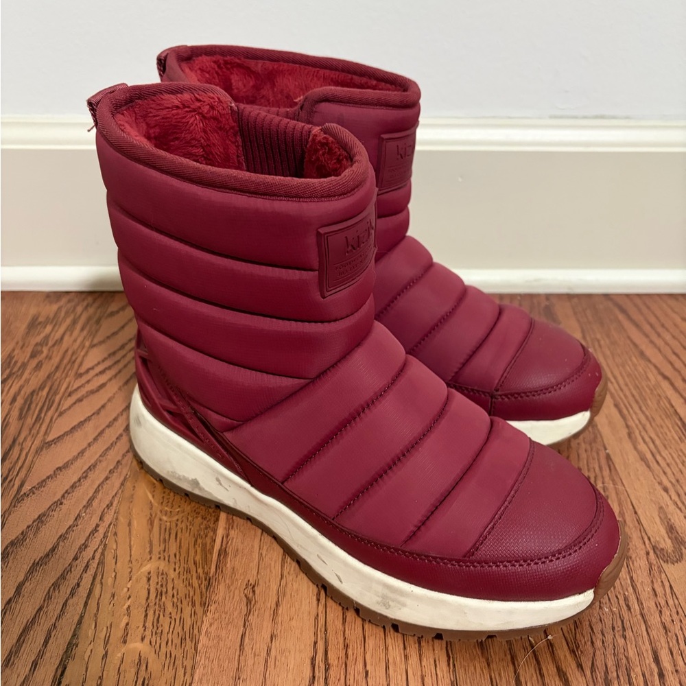 Kizik Women’s Juno Mid Boots Dark Red size 10 (fits like 9)